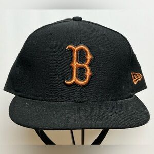 New Era Boston Red Sox MLB 1903 Black Copper 59Fifty Fitted Hat Cap 7 3/4
